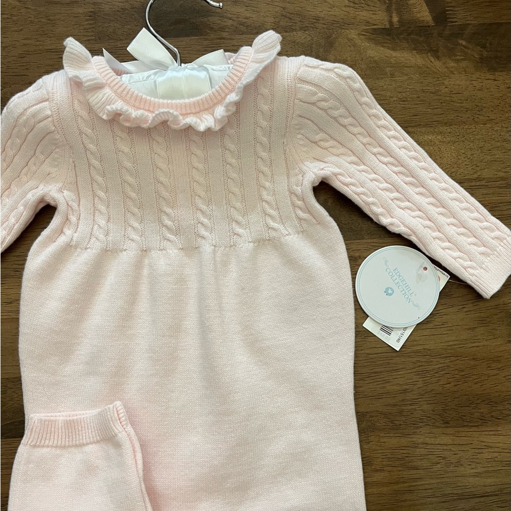 Edgehill Collection soft pink baby onesie 3 mo